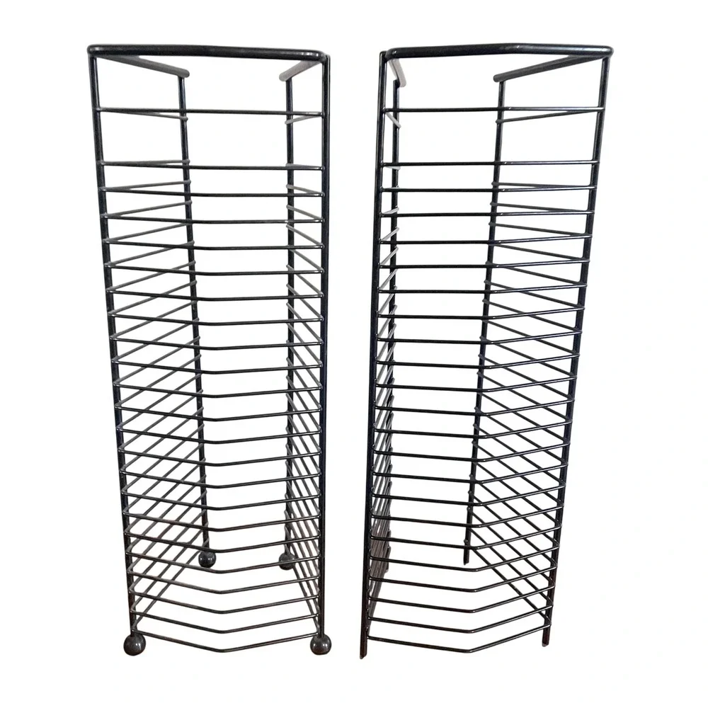 2 Vintage Y2k 22 CD retro game Storage Holder Display Metal Wire Rack Hanging